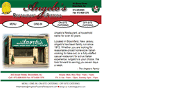 Desktop Screenshot of angelospizzeriarestaurant.com